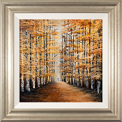 Jay Nottingham, Original oil painting on panel, Autumn Stroll Medium image. Click to enlarge