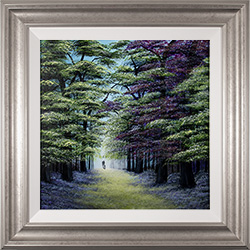 Jay Nottingham, Original oil painting on panel, A Walk Among the Bluebells Medium image. Click to enlarge