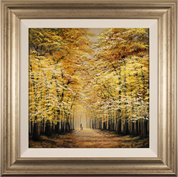 Jay Nottingham, Original oil painting on panel, Autumn Stroll Medium image. Click to enlarge