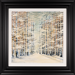 Jay Nottingham, Original oil painting on panel, Wonders of a Winter Wood