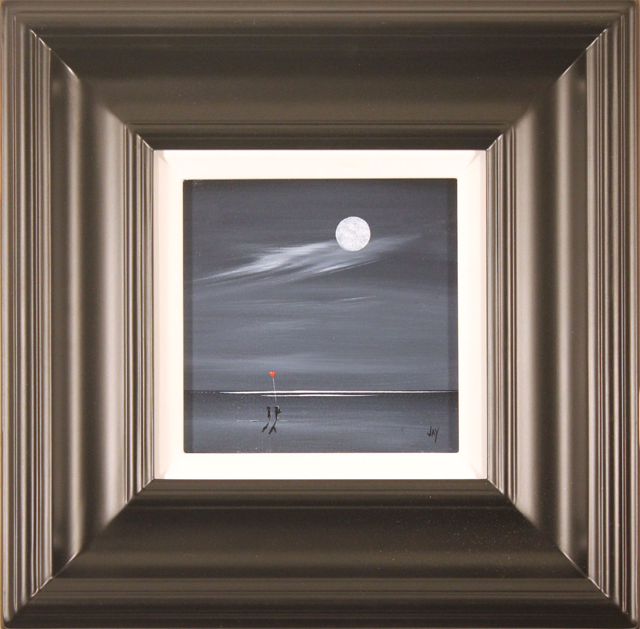 Jay Nottingham, Original oil painting on panel, Moonlight Surprise