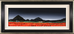 Jay Nottingham, Original oil painting on panel, Poppy Fields