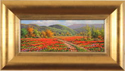 Joan Coloma, Original oil painting on canvas, Campo de Amapolas (Field of Poppies) Medium image. Click to enlarge