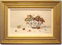 Johannes Eerdmans, Original oil painting on panel, Fruit in Bowl Medium image. Click to enlarge