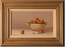 Johannes Eerdmans, Original oil painting on panel, Plums in Colander