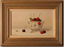 Johannes Eerdmans, Original oil painting on panel, Cherries Medium image. Click to enlarge