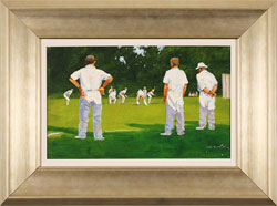 John Haskins, Original oil painting on panel, Last Man In Medium image. Click to enlarge