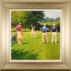 John Haskins, Original oil painting on panel, Cricket