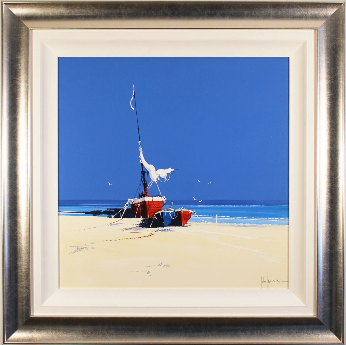 John Horsewell, Original acrylic painting on board, Azure Shores