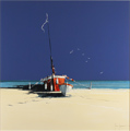 John Horsewell, Original oil painting on panel, The Castaways Medium image. Click to enlarge