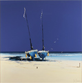 John Horsewell, Original oil painting on panel, Cobalt Beach Medium image. Click to enlarge