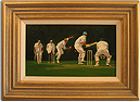 John Haskins, Original oil painting on panel, Cricket Medium image. Click to enlarge