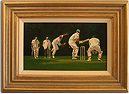 John Haskins, Original oil painting on panel, Cricket