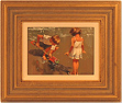 John Haskins, Original oil painting on panel, Shell Seekers Medium image. Click to enlarge