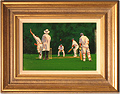 John Haskins, Original oil painting on panel, Cricket Medium image. Click to enlarge