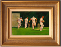 John Haskins, Original oil painting on panel, Cricket Medium image. Click to enlarge