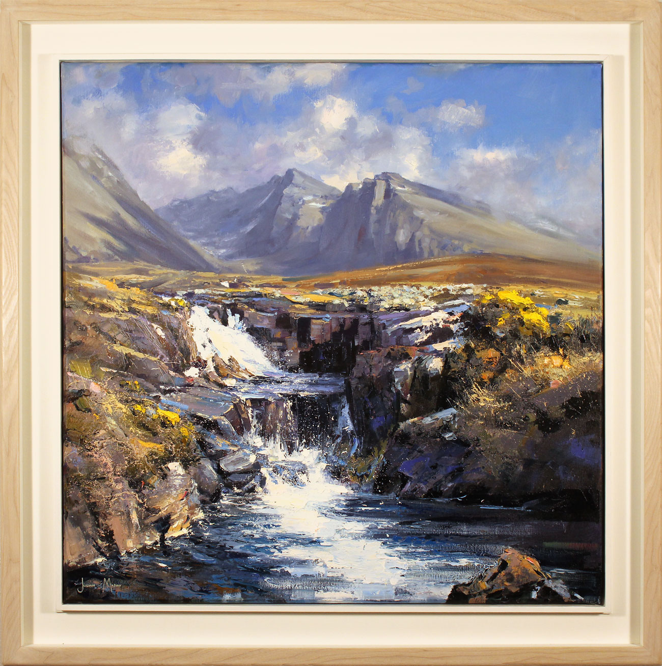 Julian Mason, Original oil painting on canvas, Allt Coire Lagan, Skye