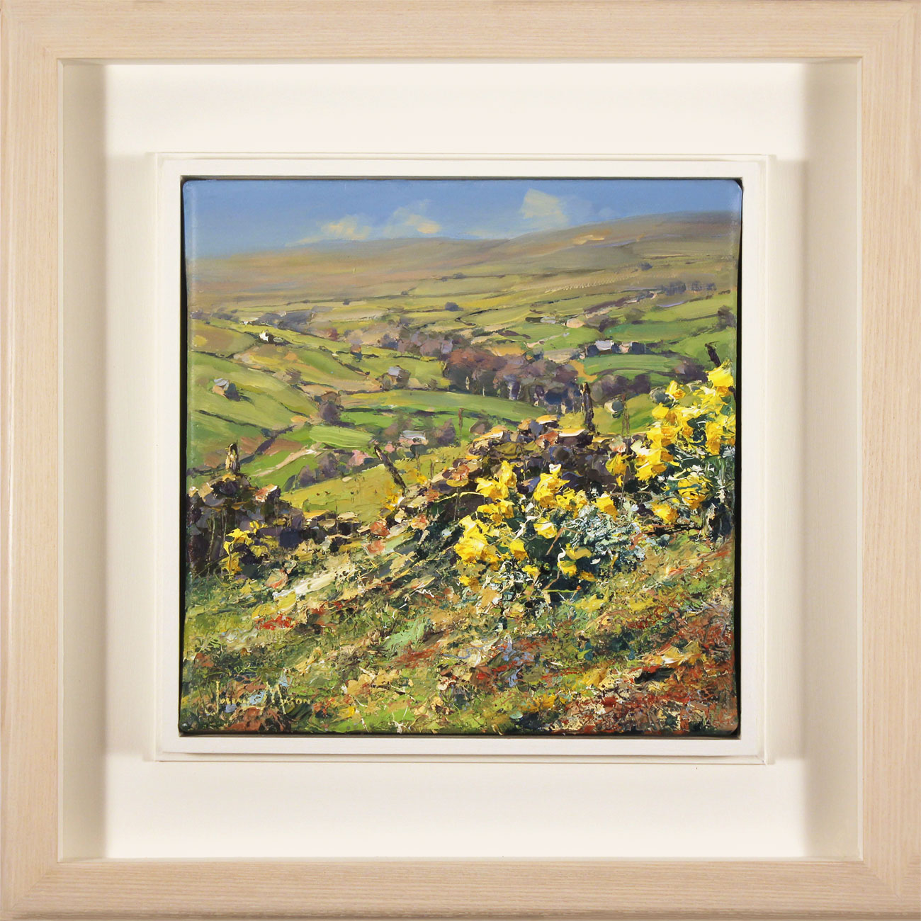 Julian Mason, Original oil painting on canvas, Spring, Middlesmoor