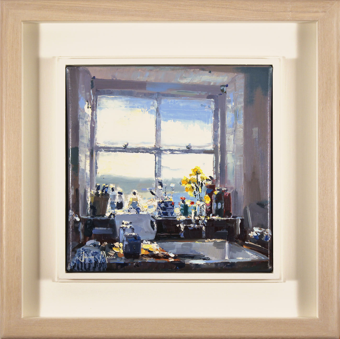 Julian Mason, Original oil painting on canvas, Studio View