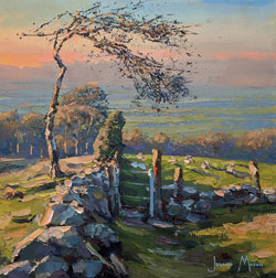 Julian Mason, Original oil painting on canvas, Evening Walk Medium image. Click to enlarge