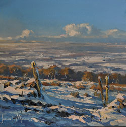 Julian Mason, Original oil painting on canvas, Snowfields Medium image. Click to enlarge