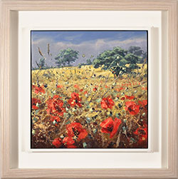 Julian Mason, Original oil painting on canvas, Poppy Fields Medium image. Click to enlarge