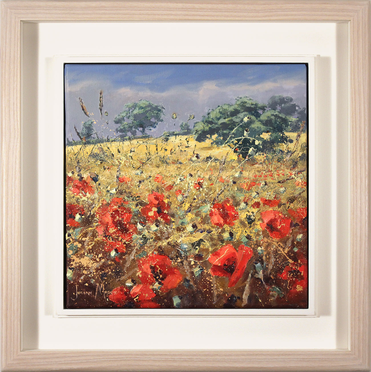 Julian Mason, Original oil painting on canvas, Poppy Fields Click to enlarge