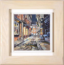 Julian Mason, Original oil painting on panel, The Shambles Medium image. Click to enlarge