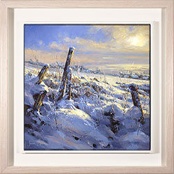 Julian Mason, Original oil painting on canvas, Winter Moorland Light Medium image. Click to enlarge