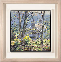 Julian Mason, Original oil painting on canvas, Daffodil Cottage Medium image. Click to enlarge
