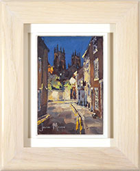 Julian Mason, Original oil painting on panel, Precentor's Court Medium image. Click to enlarge