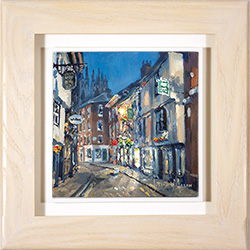 Julian Mason, Original oil painting on panel, Low Petergate Medium image. Click to enlarge