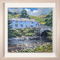 Julian Mason, Original oil painting on canvas, The George Inn, Hubberholme, Wharfedale Medium image. Click to enlarge