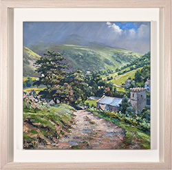 Julian Mason, Original oil painting on canvas, Hubberholme, Wharfedale Medium image. Click to enlarge