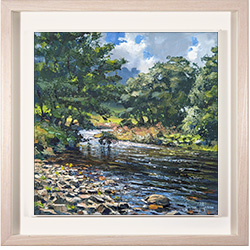 Julian Mason, Original oil painting on canvas, The River Wharfe near Buckden, Yorkshire Medium image. Click to enlarge