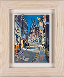 Julian Mason, Original oil painting on canvas, Christmas on Low Petergate Medium image. Click to enlarge