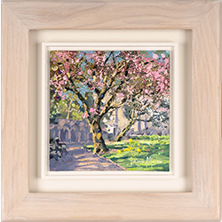 Julian Mason, Original oil painting on panel, Spring at Dean's Park Medium image. Click to enlarge