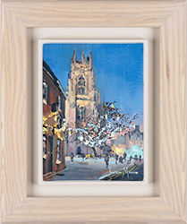 Julian Mason, Original oil painting on canvas, Minster Lights
