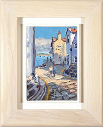 Julian Mason, Original oil painting on canvas, The Cod and Lobster, Staithes