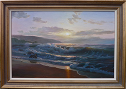 Juriy Ohremovich, Oil on canvas, Sunset over Galway Bay, Ireland Medium image. Click to enlarge