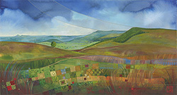 Kate Lycett, Signed limited edition print, Hills and Hollows
