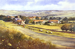 Ken Burton, Watercolour, Goathland, Yorkshire Medium image. Click to enlarge