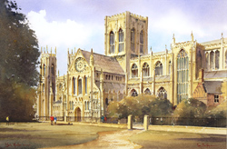 Ken Burton, Watercolour, York Minster Medium image. Click to enlarge