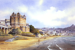 Ken Burton, Watercolour, Scarborough, Yorkshire Medium image. Click to enlarge