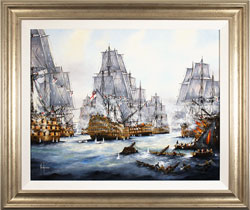 Ken Hammond, Original oil painting on canvas, Battle of Trafalgar, 1805 Medium image. Click to enlarge