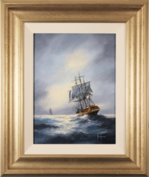 Ken Hammond, Original oil painting on panel, The Chase Medium image. Click to enlarge