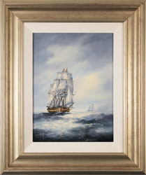 Ken Hammond, Original oil painting on panel, High Seas Medium image. Click to enlarge