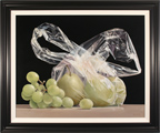 Ken Mckie, Original oil painting on canvas, Grapes and Pears Medium image. Click to enlarge