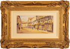 Ken Burton, Watercolour, Stonegate, York