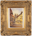 Ken Burton, Watercolour, Low Petergate, York Medium image. Click to enlarge